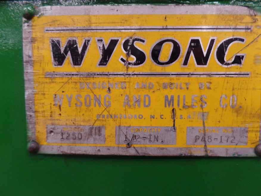 WYSONG shear MN1250